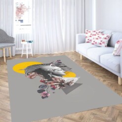 Vaporwave Roman Aesthetic Living Room Modern Carpet Rug