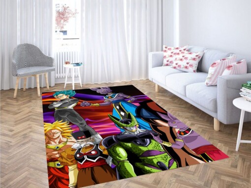 Vegeta And Another Character Living Room Modern Carpet Rug