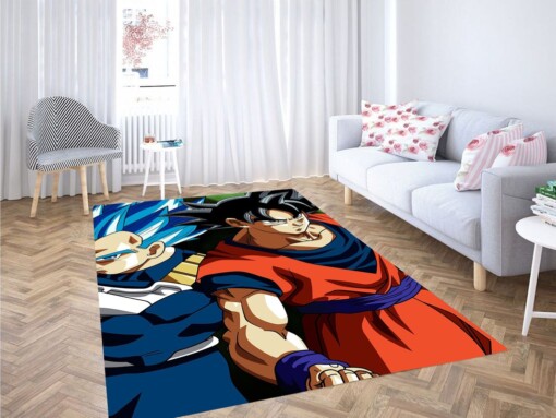 Vegeta And Goku Living Room Modern Carpet Rug