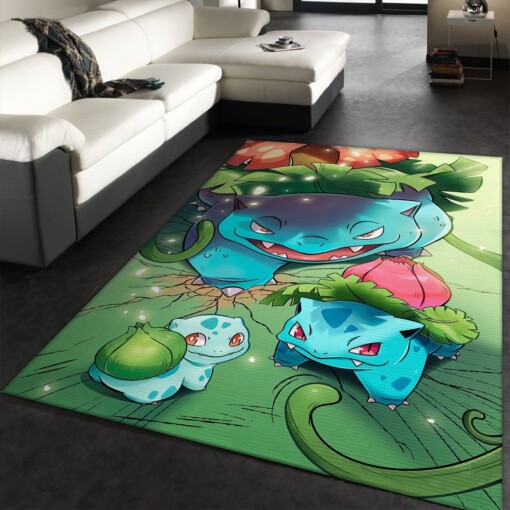 Venusaur Pokemon Rug  Custom Size And Printing