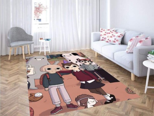 Very Cute Character Summer Camp Island Carpet Rug