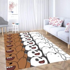 Very Cute We Bare Bears Carpet Rug