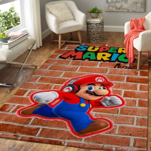 Video Game Fans Mario Area Rug