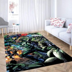 Villains Dc Comics War Carpet Rug