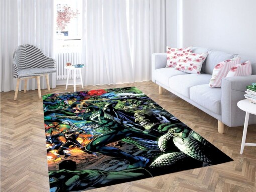 Villains Dc Comics War Living Room Modern Carpet Rug