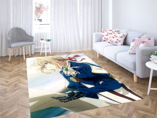 Violet Evergarden Anime Living Room Modern Carpet Rug