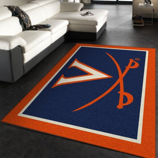 Virginia Logo Rug  Custom Size And Printing