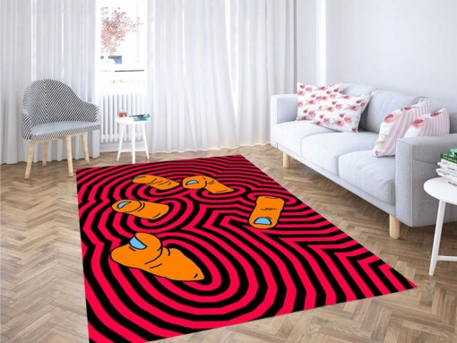 Vsco Red Backgrounds Living Room Modern Carpet Rug