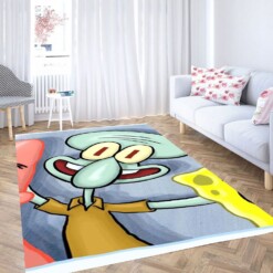 Wallpaper Spongebob Bersama Patrick Dan Squidward Carpet Rug