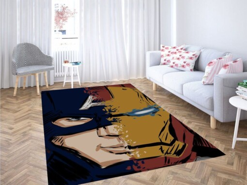 Wallpaper-iron Man And Captain America Living Room Modern Carpet Rug