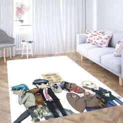 Wanted Gorillaz Band Carpet Rug