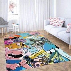 War Adventure Time Character Carpet Rug