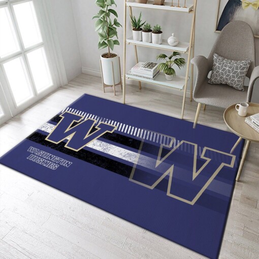 Washington Huskies NCAA Rug  Custom Size And Printing