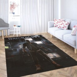 Watch Dog Character Living Room Modern Carpet Rug