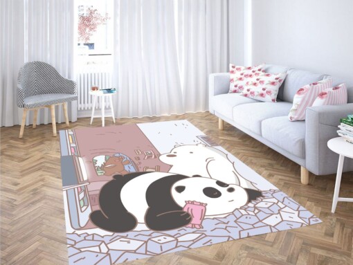 We Bare Bears Illustration Carpet Rug