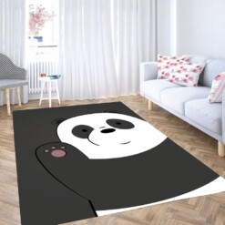 We Bare Bears Panda Living Room Modern Carpet Rug