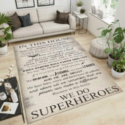 We Do Superheroes Area Rug