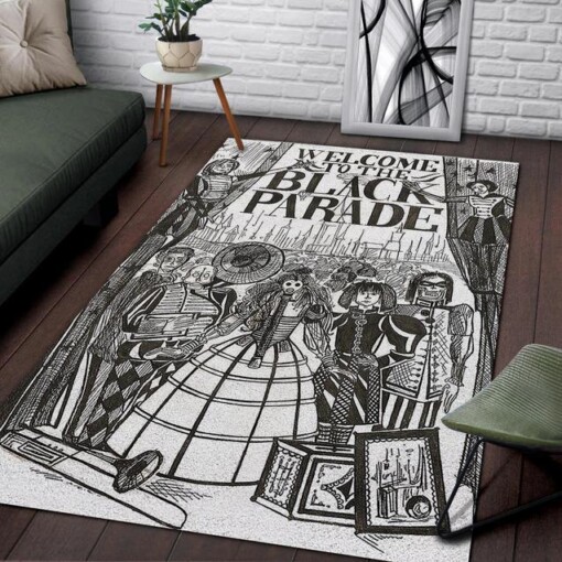 Welcome To The Black Parade Area Rug