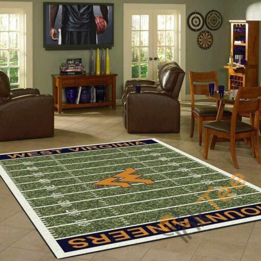 West Virginia Mountaineers Home Field Area Rug