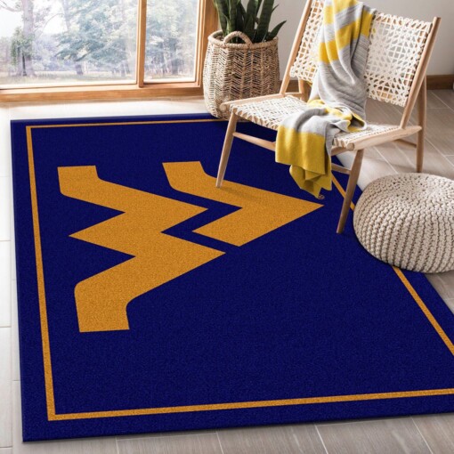 West Virginia Mountaineers Rug  Custom Size And Printing