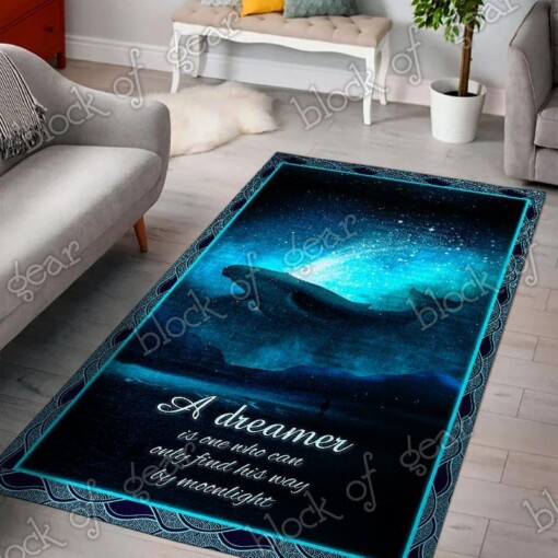 Whale Living Room Rug