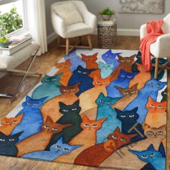 Whimsical Cats Area Rug