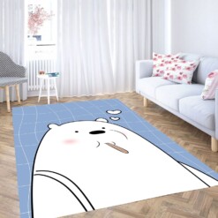 White Bear And Ice Cream Carpet Rug