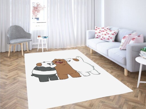 White Bear Panda Carpet Rug