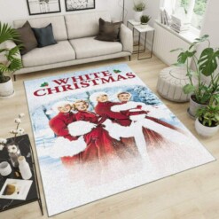 White Christmas Area Rug