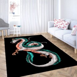 White Dragon Haku Carpet Rug