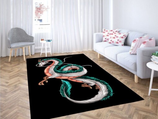 White Dragon Haku Living Room Modern Carpet Rug