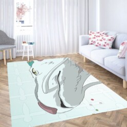 White Dragon Spirited Away Living Room Modern Carpet Rug