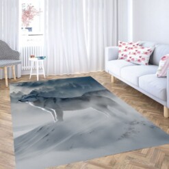 White Wolf Carpet Rug