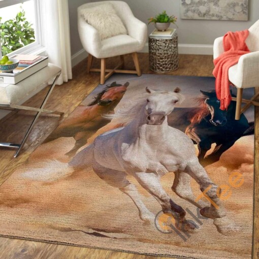 Wild Horses Area Rug