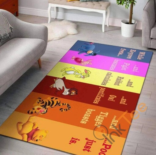 Winnie The Pooh Disney Tiger  Pals Christmas Gift For Lover Rug