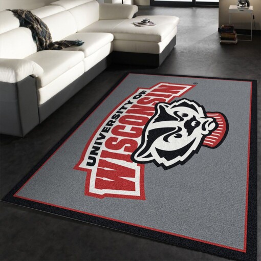 Wisconsin Badgers Rug  Custom Size And Printing