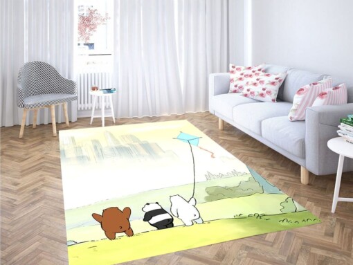 With Kate We Bare Bears Living Room Modern Carpet Rug