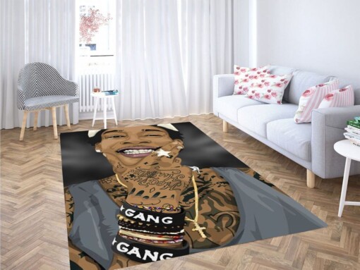 Wiz Khalifa Wallpaper Living Room Modern Carpet Rug