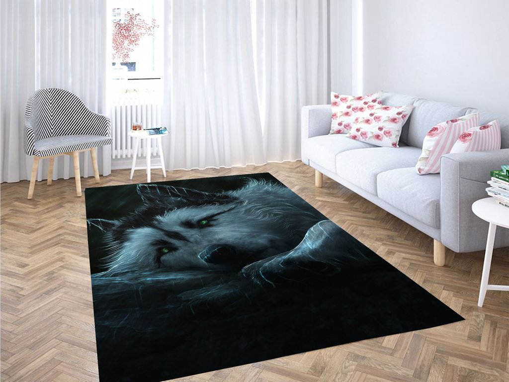 Wolf In The Rain Living Room Modern Carpet Rug