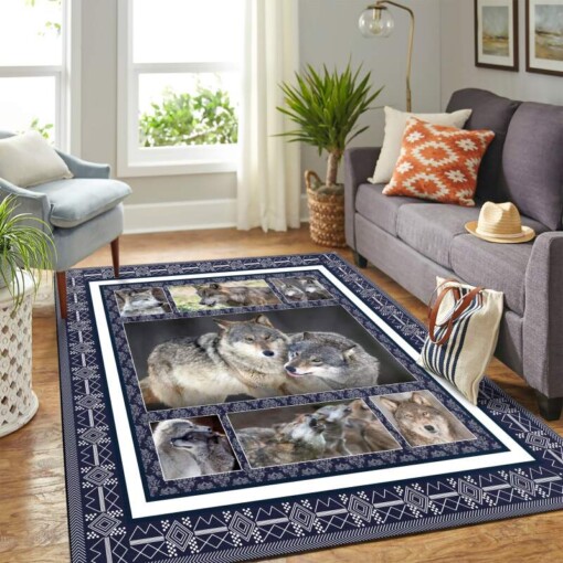 Wolf Quilt Copy Mk Carpet Area Rug