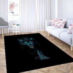 Wolf Skateboard Living Room Modern Carpet Rug