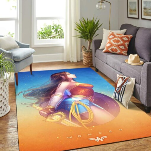 Wonder Woman Anime Carpet Floor Area Rug