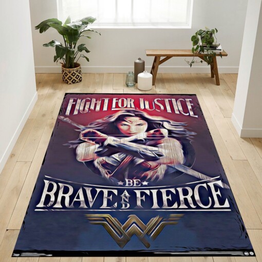 Wonder Woman Rug  Custom Size And Printing