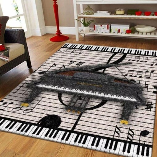 Wonderful Piano Rectangle Rug