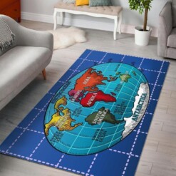 World Globe Area Rug