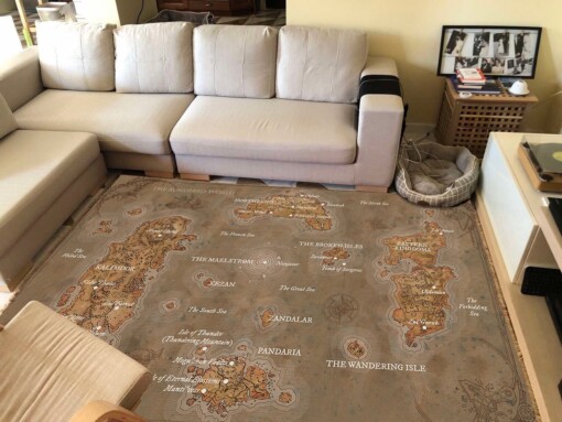Wow Azeroth Map High Resolution Area Rug