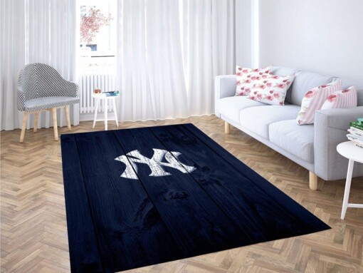 Yankees Background Living Room Modern Carpet Rug