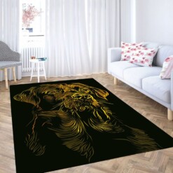 Yellow Dog Living Room Modern Carpet Rug