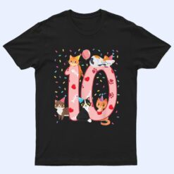 10th Birthday Girl cute Cat outfit 10 years old bday party T Shirt