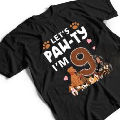 9 Year Old Puppy Dog Birthday Pawty Dogs 9th Party T Shirt - Dream Art Europa